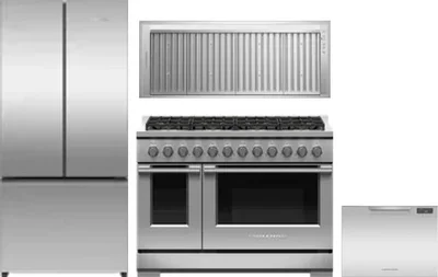 4 Piece Package Includes Refrigerator, Range, Hood And Dishwasher